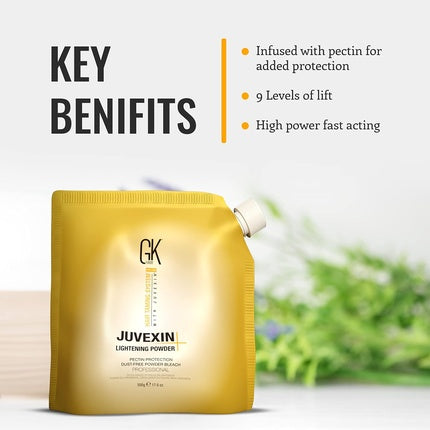 Praf de decolorare GK HAIR Juvexin Lightening Powder, 500g