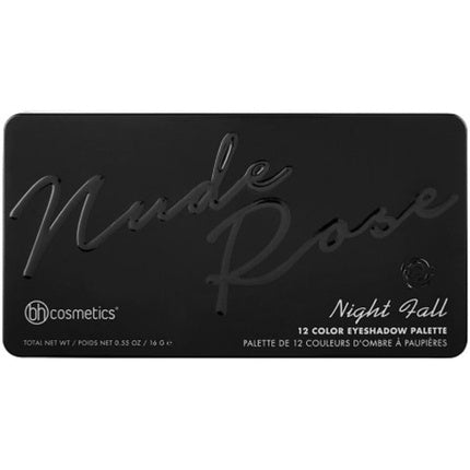 Paletă Farduri Ochi, Bhcosmetics, Nude Rose Night, 12 Culori
