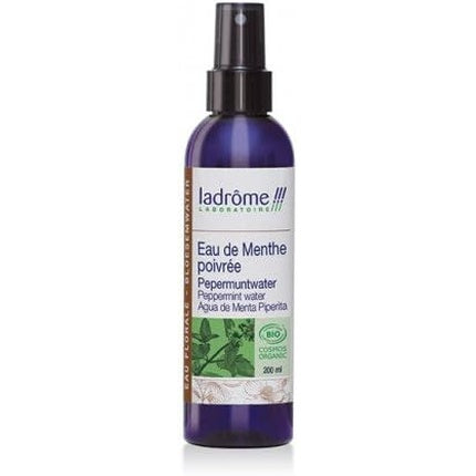 Ladrôme Peppermint Floral Water, 200ml, sticlă violet, pulverizator negru