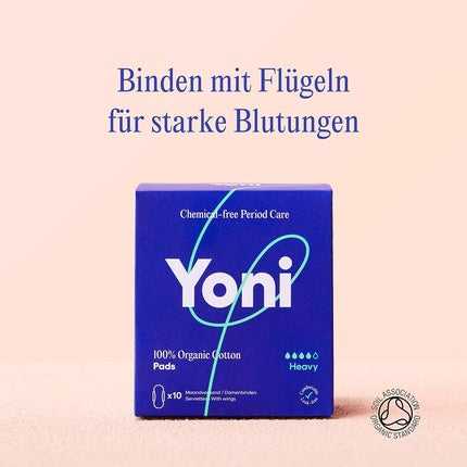 Serviete Sanitare cu Aripioare Yoni Heavy, Culoare Violet, 10 buc