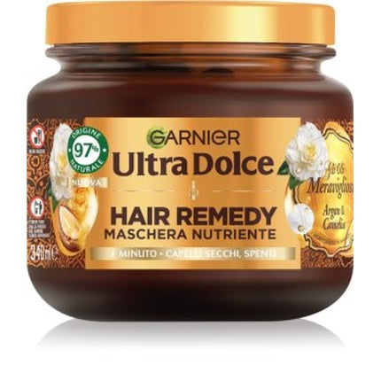 Masca de păr Garnier Ultra Dolce Hair Remedy cu ulei de argan și camelia, 340 ml