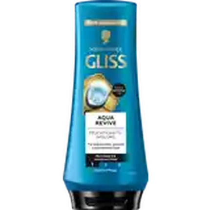 Balsam de păr Gliss Kur Aqua Revive, 288 ml, albastru