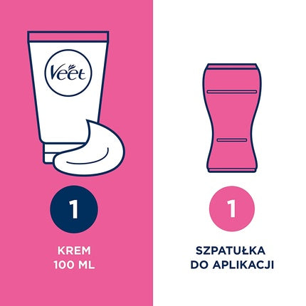 Cremă depilatoare, Veet, Natural Inspirations, ulei de sâmburi de struguri, 100 ml