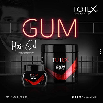 Gel de par, Totex, Gum, 700ml, negru