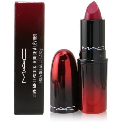 Mac Lipstick Nine Lives, ruj mat, culoare roșu închis