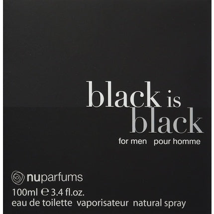 Parfum de France Black is Black Homme Eau de Toilette Spray, 100ml