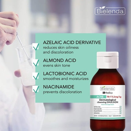 Emulsie curățare, Bielenda Dr Medica, antiacnee, 250ml