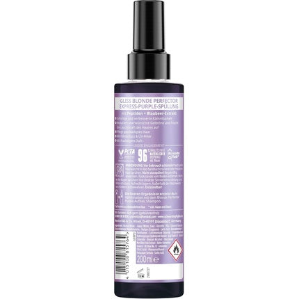 Balsam păr, Gliss, Blonde Perfector, mov, 200ml