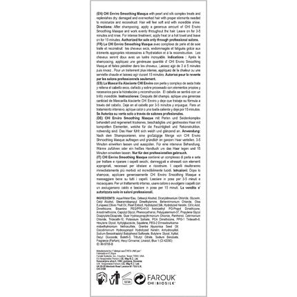 Masca păr Chi Enviro Smoothing Mask, 355ml, alb