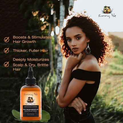 Sunny Isle Jamaican Black Castor Oil Root Repair Growth Oil, 100% Natural, 4oz