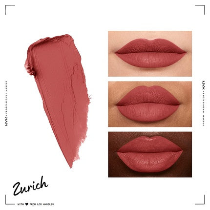 Ruj lichid mat, NYX, Soft Matte Lip Cream, Zurich, 8 ml