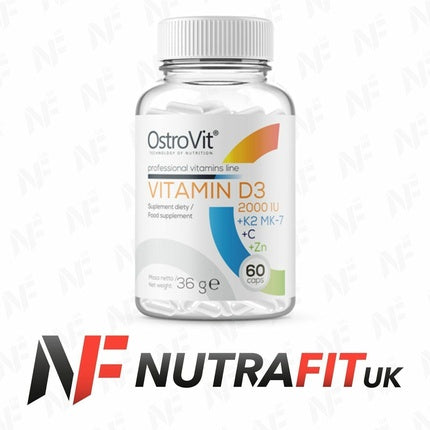 OstroVit Vitamin D3 + K2 MK-7 + Zinc, 90 capsule