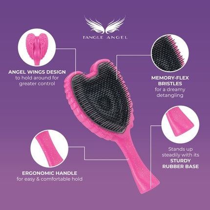 Periuță de păr pentru descurcare Tangle Angel Re:Born, Lavandă, Antibacteriană
