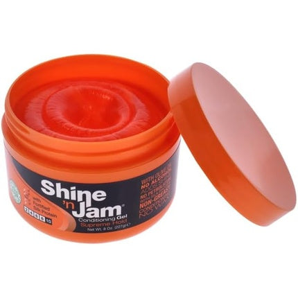 Condiționator pentru păr Shine 'N Jam, fixare supremă cu ulei de măsline și proteine din mătase, 281 g