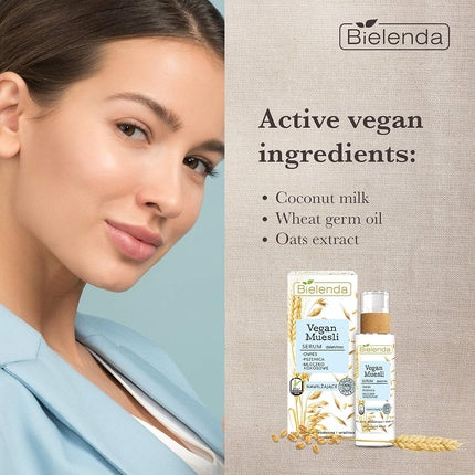 Ser hidratant Bielenda Vegan Muesli, pentru zi/noapte, 30ml
