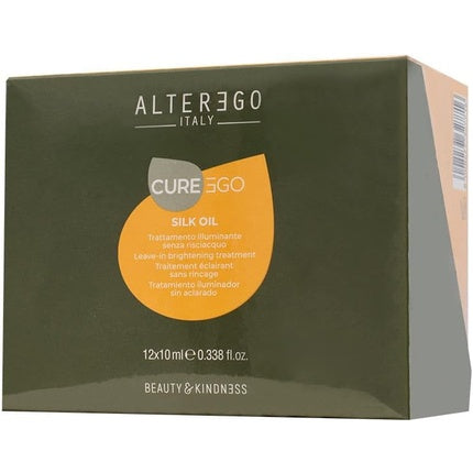 Ulei de Păr Alter Ego CureEgo Silk Oil, Tratament Luminosant, Fără Clătire, Pachet de 12 bucăți