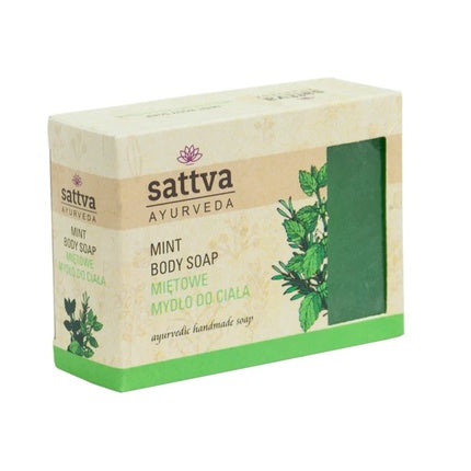 Săpun corp Sattva Mint, Ayurveda, 125g