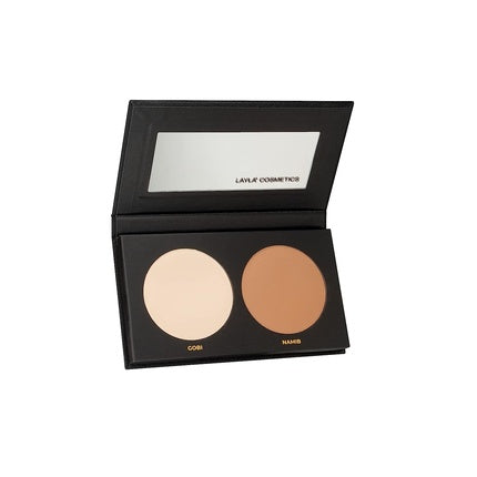Paleta de Conturare Layla - Palette Contour Light Color, Dual Tone, Bej și Maro