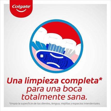 Periuță de dinți Colgate Total Medium, alb-albastru, set 2 bucăți