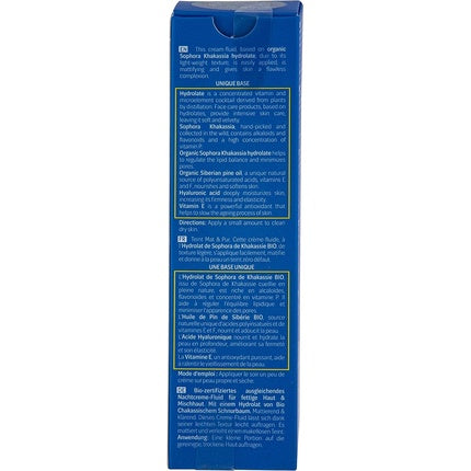 Cremă-Fluid Echilibrantă de Noapte Natura Siberica ten gras sau mixt