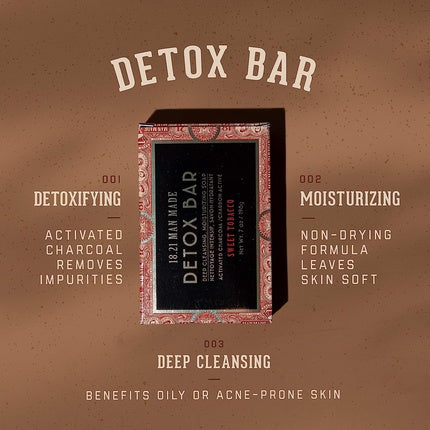 Săpun, 18.21 Man Made, Detox Bar, Negru