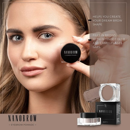 Pomadă sprâncene, Nanobrow, Light Brown, Rezistentă la apă