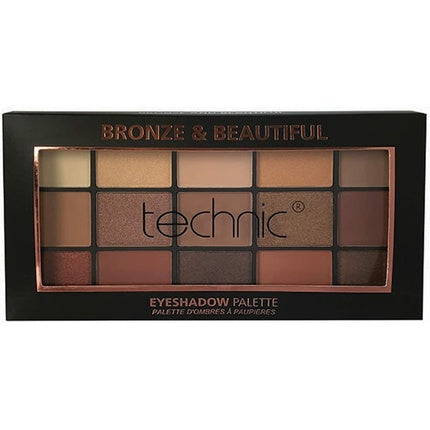 Fard de pleoape, Technic, paletă, nuanțe bronz