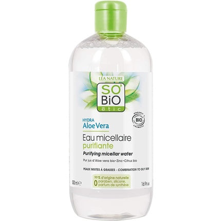 Apă micelară purifiantă, So'bio Étic, Hydra Aloe Vera, 500ml