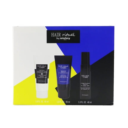 Kit Îngrijire Păr, Sisley, Color Protection, negru/alb/albastru