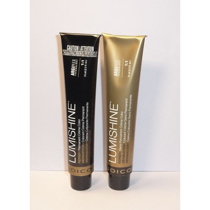 Culoare permanentă păr, Joico Lumishine Repair, 74ml, negru/auriu