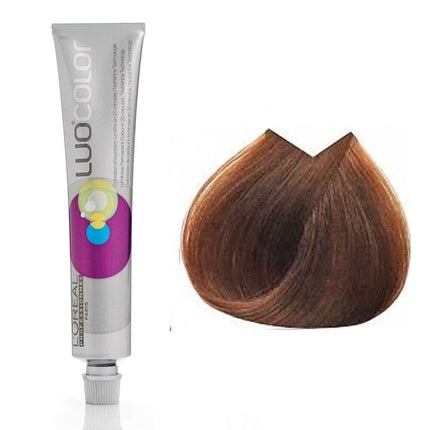 Vopsea de păr, Loreal Professionnel, Luo Color 8.03, blond auriu deschis