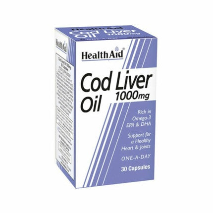 Ulei ficat cod, HealthAid, 1000mg, 30 capsule