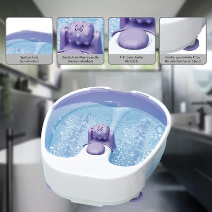 Masaj picioare, Clatronic FM 3389, alb, efect whirlpool