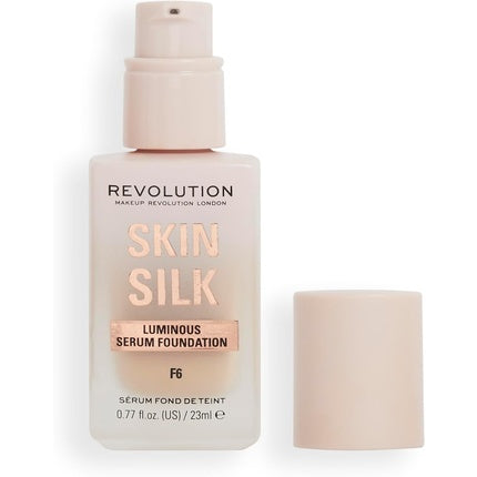 Fond de ten Makeup Revolution Skin Silk F6, 23ml, roz deschis