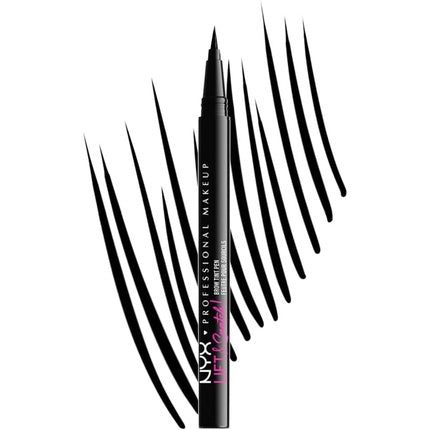 Creion sprancene, NYX, Lift & Snatch! Brow Tint Pen, Negru