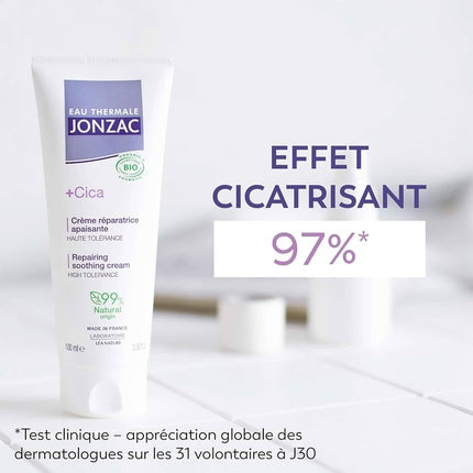 Cremă Zilnică, Eau Thermale Jonzac, +Cica Organic Repairing Soothing Cream, 40ml