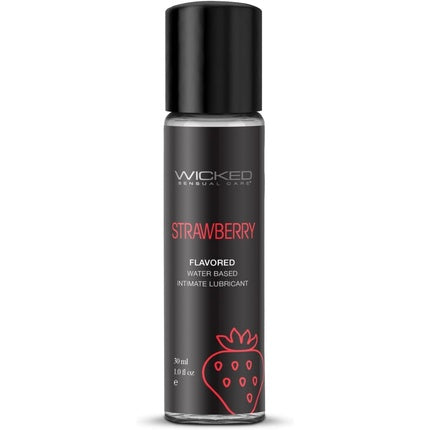 Lubrifiant Intim, Wicked Sensual Care, Aqua Strawberry Transparent, 30ml