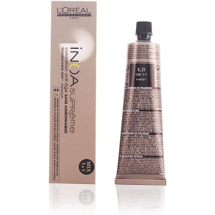 Vopsea de păr L'Oréal Professionnel INOA Supreme V511 6.31 Dark Blonde Gold 60 g