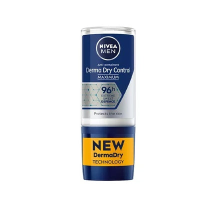 Nivea Men Derma Dry Control Antiperspirant Roll-On, 50ml
