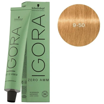 Vopsea de păr Schwarzkopf Igora Zero Amm 9-50, blond foarte deschis doré