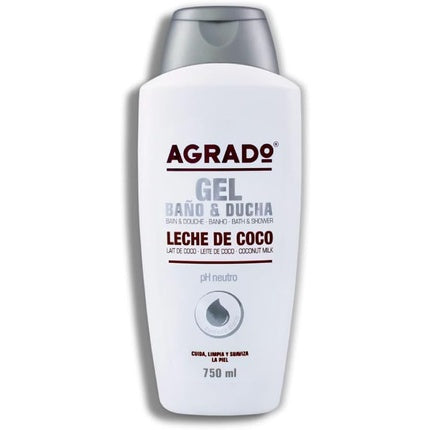 Gel de duș Agrado Coconut Milk, 750 ml, pH neutru