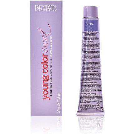 Vopsea de Păr Revlon Young Color Excel Creme Gel, Tonalitate 7.60, 70ml