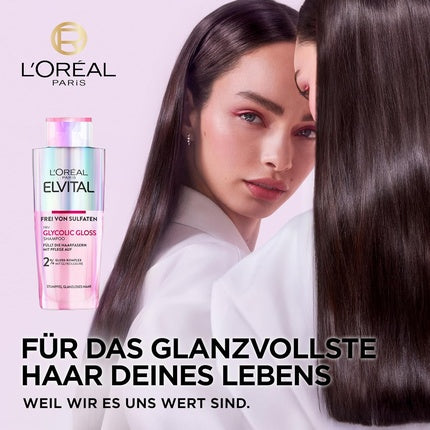Șampon L'Oréal Paris Elvital Glycolic Gloss pentru Păr Mat, 200ml