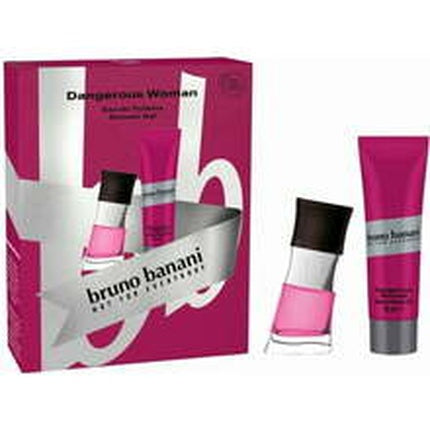 Set Cadou Parfum Bruno Banani Dangerous Woman, Apa de Toaletă 30 ml și Gel de Duș 50 ml
