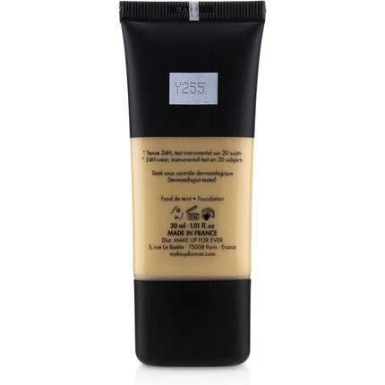 Fond de ten, Make Up For Ever, Matte Velvet Skin, galben