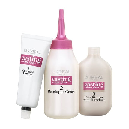 Vopsea de par, L'Oréal, Casting Creme Gloss, castaniu deschis