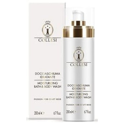 Gel de duș hidratant Collesi Hydrat, alb cu elemente aurii, 200 ml