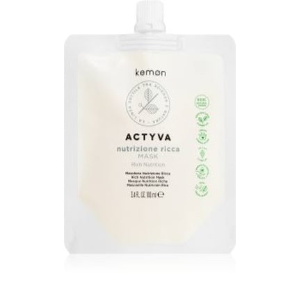 Mască de păr Kemon Actyva Nutrizone Ricca - Intense Mask For Ultra-Dry Hair, 190 g