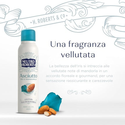 Deodorant spray, Neutro Roberts, Iris si migdale, 150ml