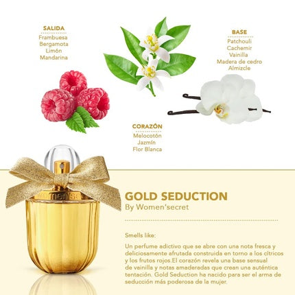 Set parfum, Women'secret, Gold Seduction, auriu/alb